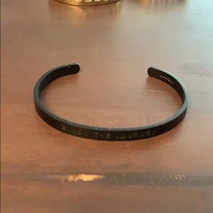 MantraBand black cuff bracelet “Enjoy the Journey”